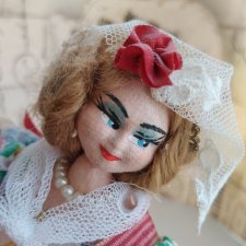 Испанка в национальном костюме 50 -е. Раритет в шикарном состоянии