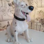 Редкость! Фигурка счастливого Стаффи в ошейнике с шипами от Georg Williams