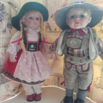 Фарфоровые куколки в национальных немецких нарядах