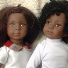 Новые куклы от Maru and friends - темнокожие mini Roven and Halle, Ровейн и Халли