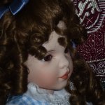 Моя красавия фарфоровая кукла Гвендолин от Sandy Freeman