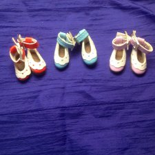 Обувочка для кукол с ножкой от 1см до 2,5 см, туфли на ножку до 4,5 см .