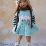 Много разной одежды для кукол Diana Effner Little Darling