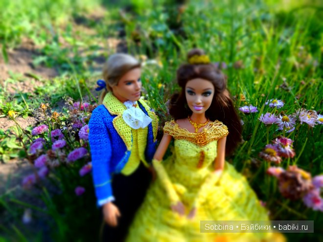 Барби, вязанная одежда