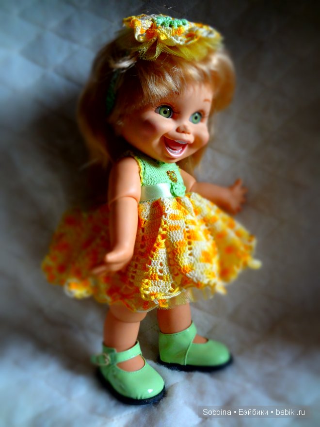 Galoob Baby Face, вязание на кукол Galoob Baby Face, вязание на кукол