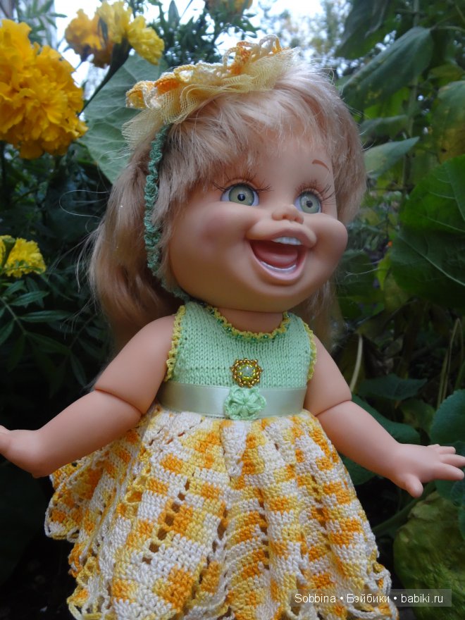 Galoob Baby Face, вязание на кукол Galoob Baby Face. вязание на кукол