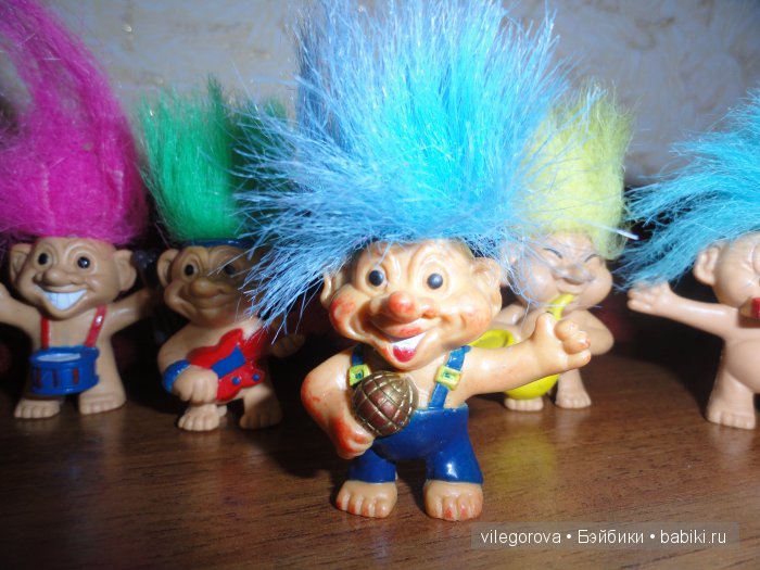 Чудики - тролли — Игрушки Тролли (Trolls): винтажные Dam и Russ (фото 4)