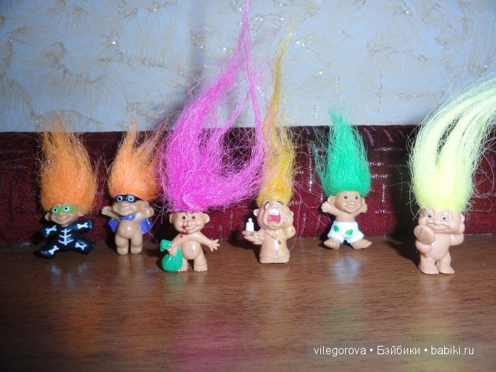 Чудики - тролли — Игрушки Тролли (Trolls): винтажные Dam и Russ (фото 9)