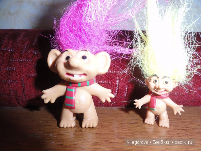Чудики - тролли — Игрушки Тролли (Trolls): винтажные Dam и Russ