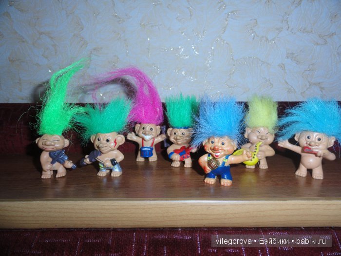Чудики - тролли — Игрушки Тролли (Trolls): винтажные Dam и Russ (фото 2)