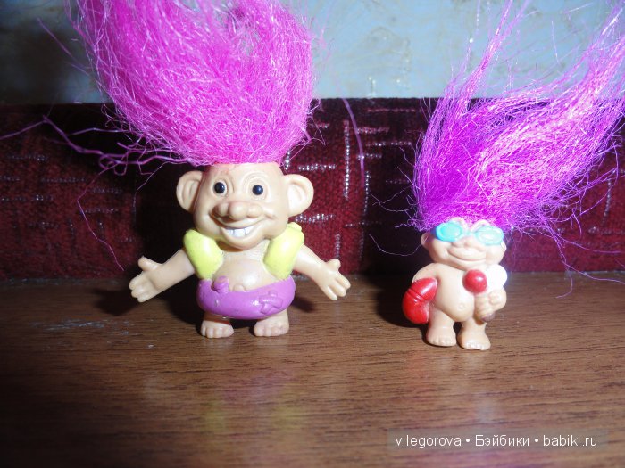 Чудики - тролли — Игрушки Тролли (Trolls): винтажные Dam и Russ