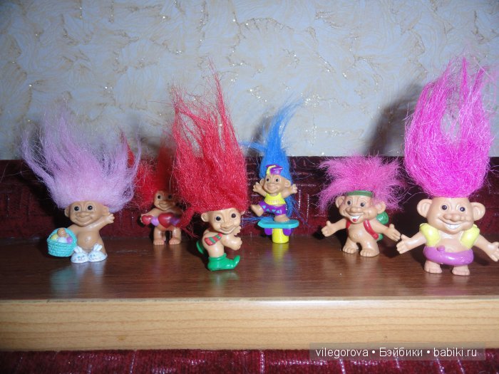 Чудики - тролли — Игрушки Тролли (Trolls): винтажные Dam и Russ (фото 7)