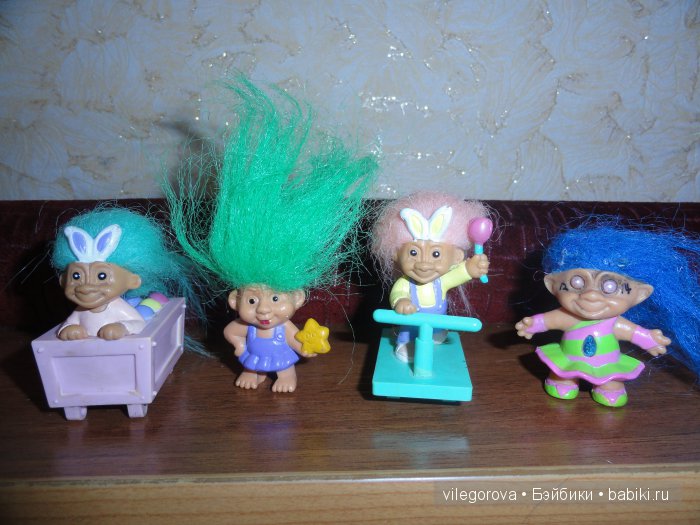 Чудики - тролли — Игрушки Тролли (Trolls): винтажные Dam и Russ (фото 5)