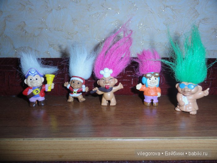 Чудики - тролли — Игрушки Тролли (Trolls): винтажные Dam и Russ (фото 3)