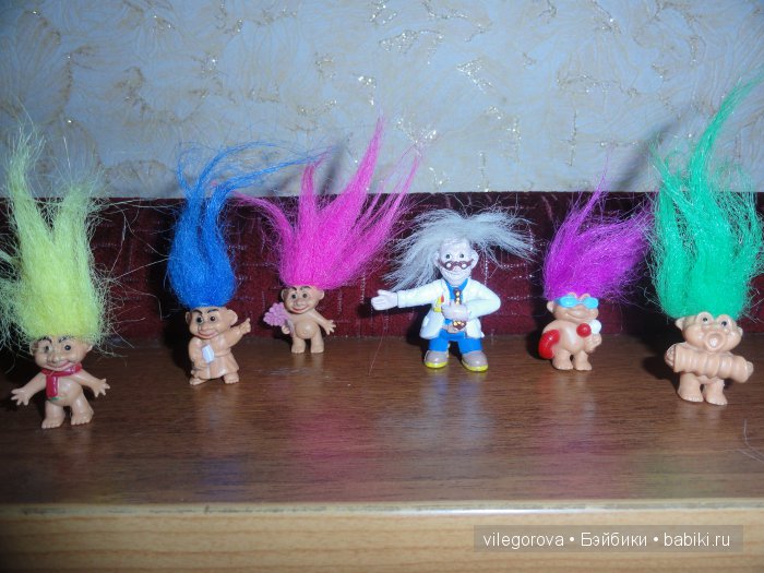 Чудики - тролли — Игрушки Тролли (Trolls): винтажные Dam и Russ (фото 10)