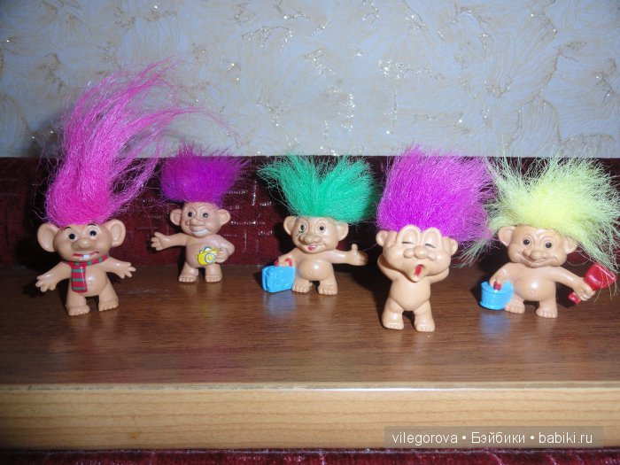 Чудики - тролли — Игрушки Тролли (Trolls): винтажные Dam и Russ (фото 6)