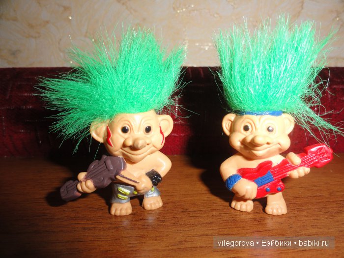 Чудики - тролли — Игрушки Тролли (Trolls): винтажные Dam и Russ