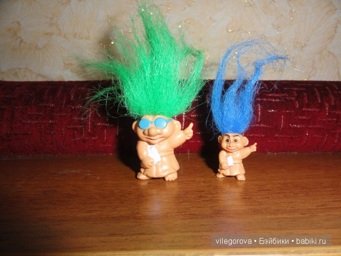 Чудики - тролли — Игрушки Тролли (Trolls): винтажные Dam и Russ