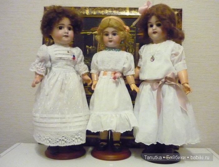 Малышки в белом — Антикварные куклы Simon & Halbig (S&H): Симон Хальбиг