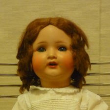 Большая антикварная кукла, предпожительно 30-х годов, Германия