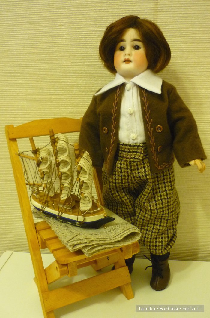 Сегодня у нас мальчик. Антикварная кукла (фото 7)
