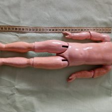 Раннее антикварное цельнозапястное  тело Кестнер, 35 см