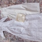 Антикварный крестильный комплект для куклы