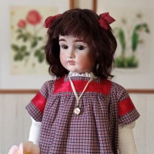 Барышня с приданым, реплика антикварной куклы Kestner молд 162