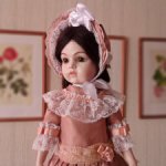 Реплика антикварной куклы Bru Jne, 1997 год