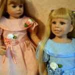 Новые наряды и бантики моих девочек. Коллекционные куклы Паула, Берит