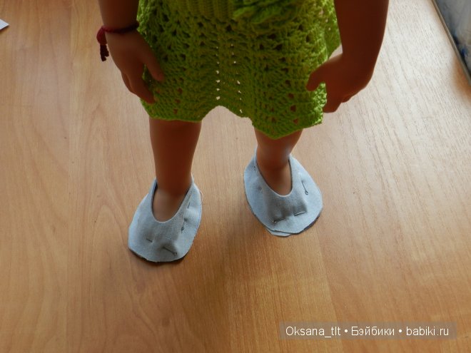 Мастер-класс. Туфельки-балетки для куклы Готц Ханны