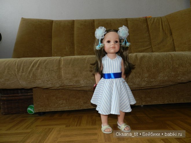 Симпатичное платье для Шоколадки. Платье для кукол Готц