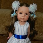 Симпатичное платье для Шоколадки. Платье для кукол Готц