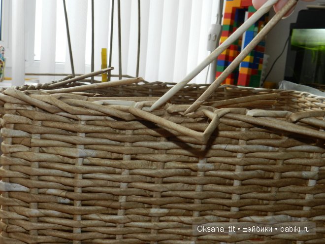 Мастер класс по плетению корзин из газет в 2 трубочки