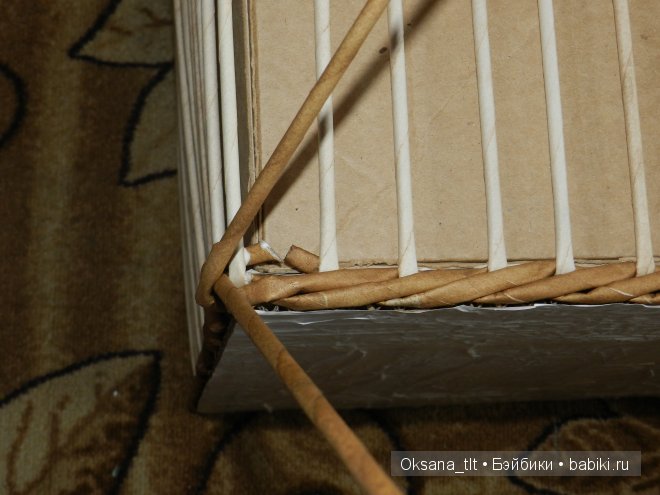 Мастер класс по плетению корзин из газет в 2 трубочки (фото 9)