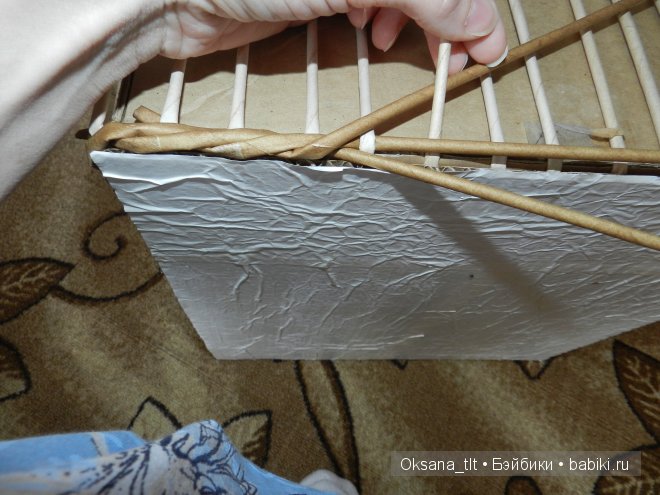 Мастер класс по плетению корзин из газет в 2 трубочки (фото 5)