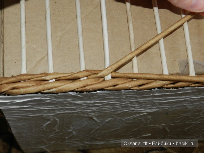 Мастер класс по плетению корзин из газет в 2 трубочки