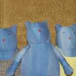 Джинсовые котики для деток