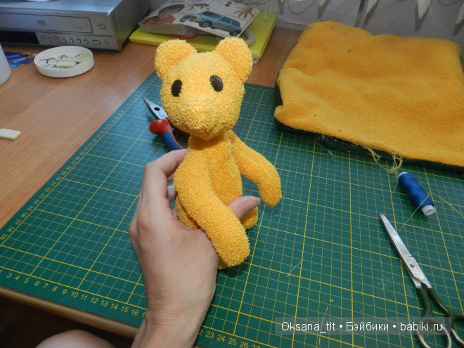 Мой первый Мишка Тедди, игрушка своими руками, мастер-класс (фото 5)