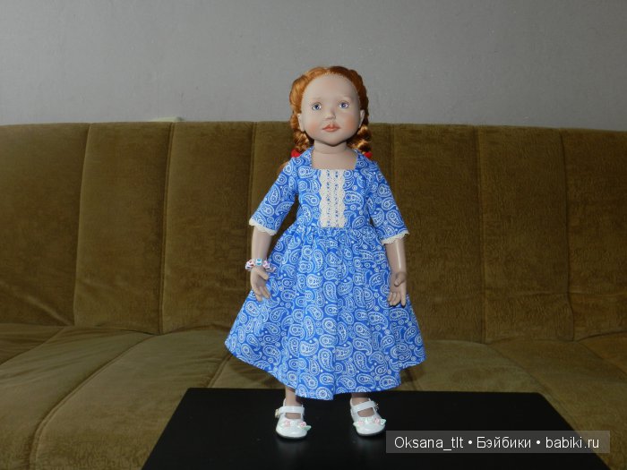 Вкусные платья с "огурчиками" и "сердечный" браслетик для Агнес от Zwergnase (фото 7)