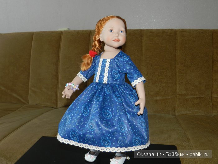 Вкусные платья с "огурчиками" и "сердечный" браслетик для Агнес от Zwergnase