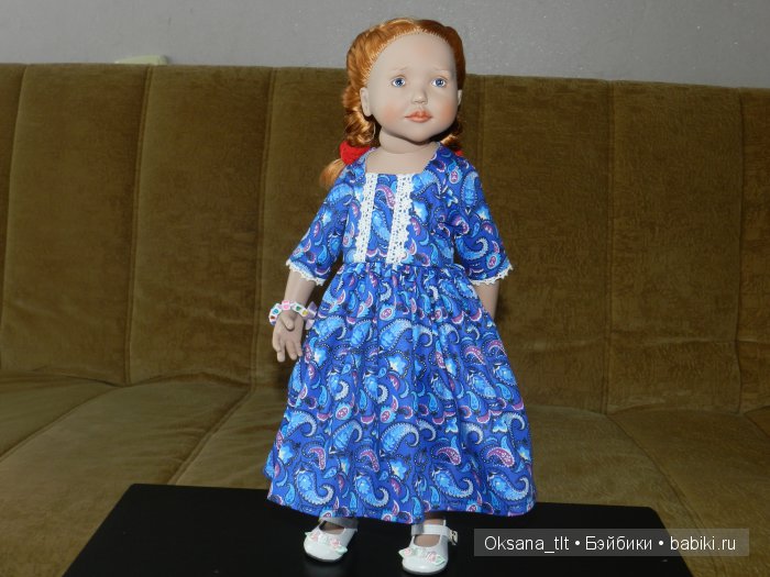 Вкусные платья с "огурчиками" и "сердечный" браслетик для Агнес от Zwergnase