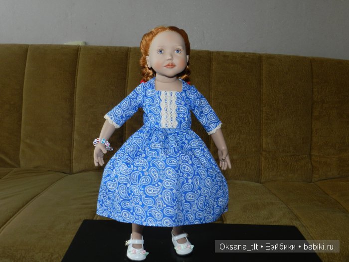 Вкусные платья с "огурчиками" и "сердечный" браслетик для Агнес от Zwergnase