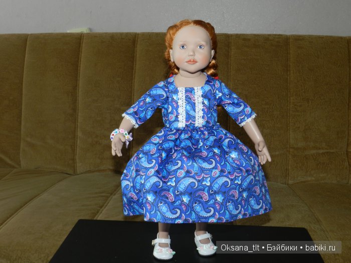 Вкусные платья с "огурчиками" и "сердечный" браслетик для Агнес от Zwergnase