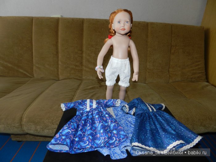 Вкусные платья с "огурчиками" и "сердечный" браслетик для Агнес от Zwergnase (фото 6)