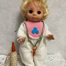 Кукла ГДР Пухлик с соской и бутылочкой