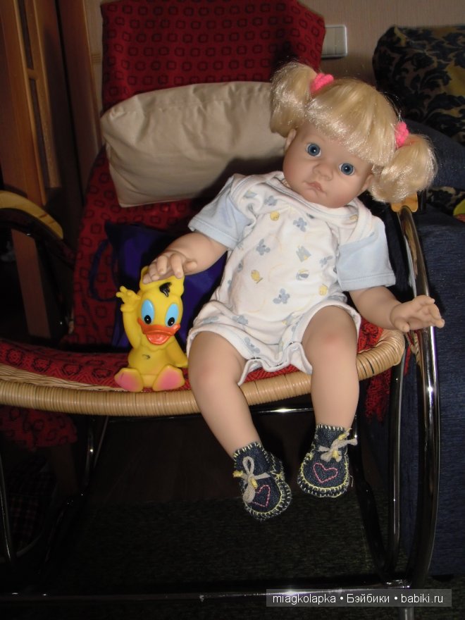 Нашей Анютке годик, кукла от Lee Middleton (фото 5)