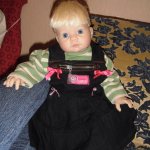 Нашей Анютке годик, кукла от Lee Middleton