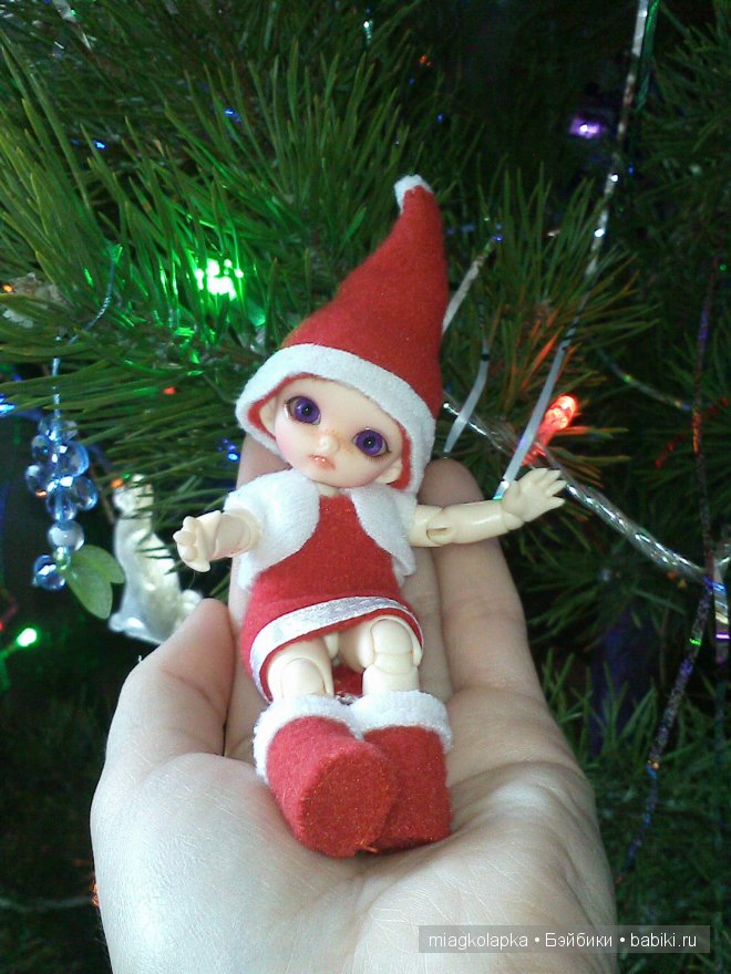 Главное что бы костюмчик сидел... Рождественский наряд для Никуши пуки-пуки Нико от Фэйриленд