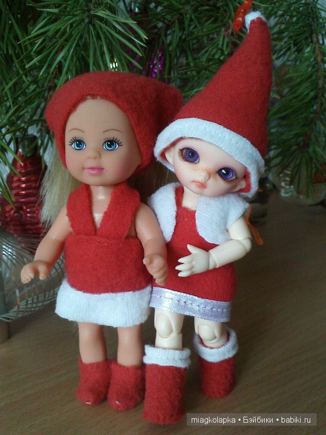 Главное что бы костюмчик сидел... Рождественский наряд для Никуши пуки-пуки Нико от Фэйриленд (фото 8)